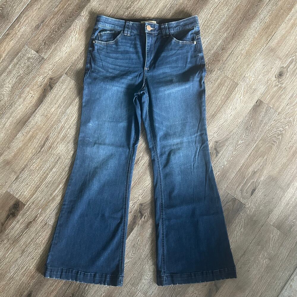 Democracy Women’s Bootcut Jeans, Size 12, Dark Wash, Stretch Waistban